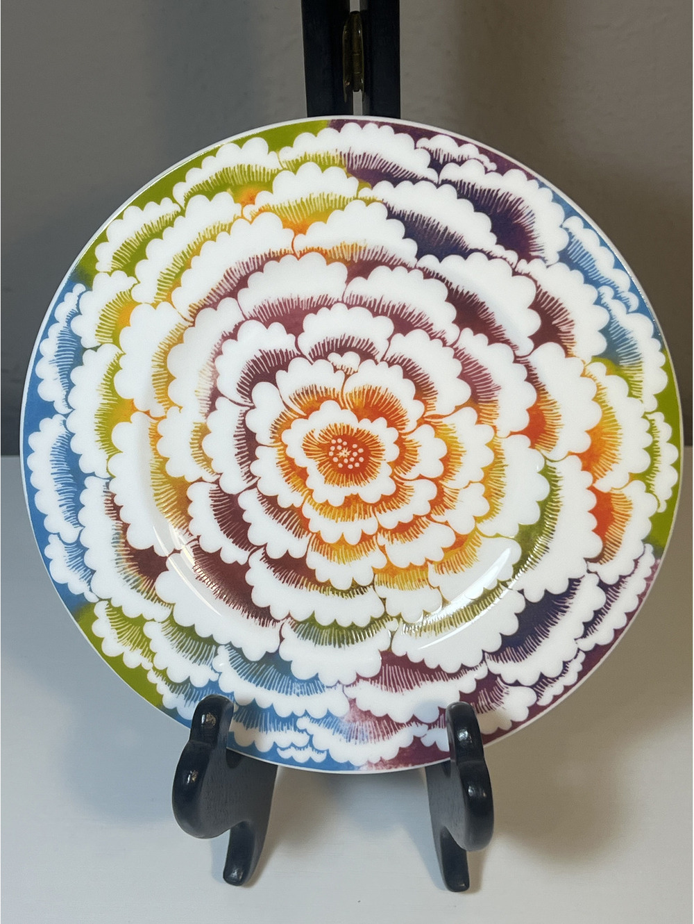 Villeroy & Boch Germany Premium Bone Porcelain Multicolor Floral Plate 7”
